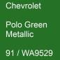 Preview: Chevrolet, Polo Green Metallic, 91 / WA9529.